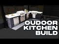 Outdoor kitchen install with techobloc iconic fascia wall