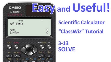 ClassWiz Calculator Tutorial -  Pre-Algebra 3-13 SOLVE