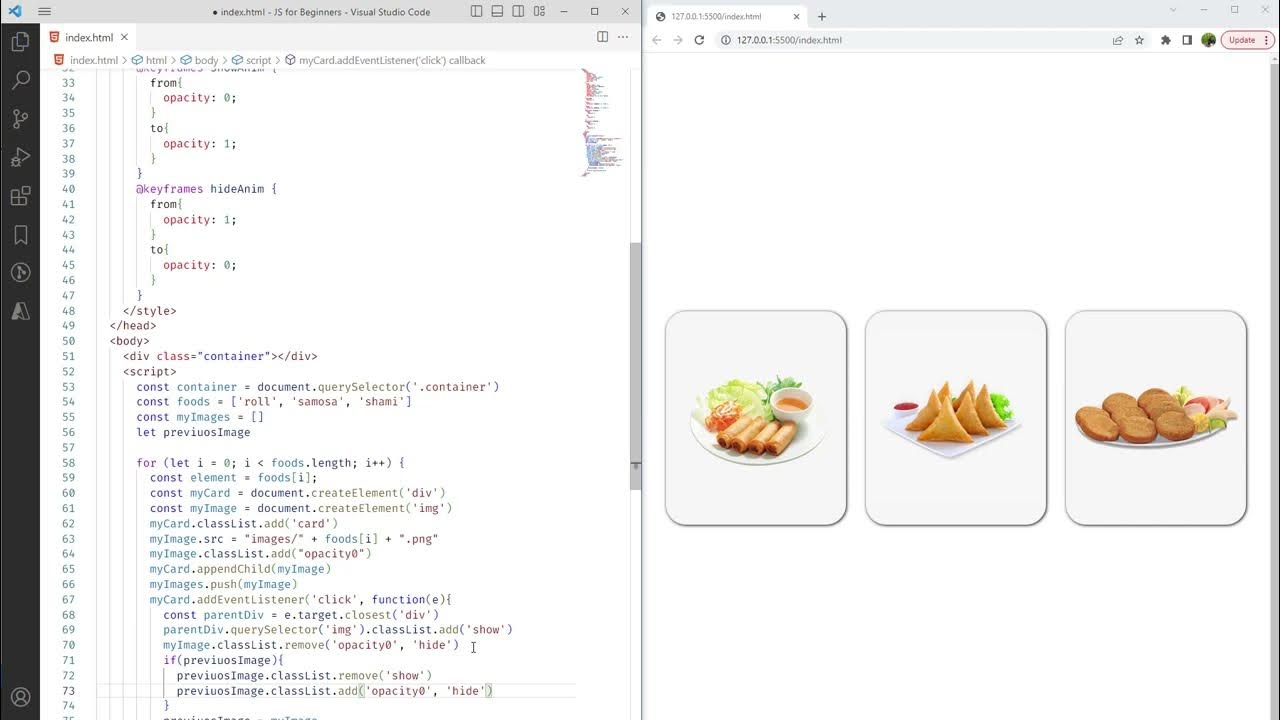 Creating HTML Elements Dynamically in JavaScript - YouTube