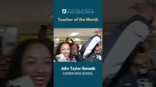 Teacher of the Month | John Taylor-Baranik | Carver High School