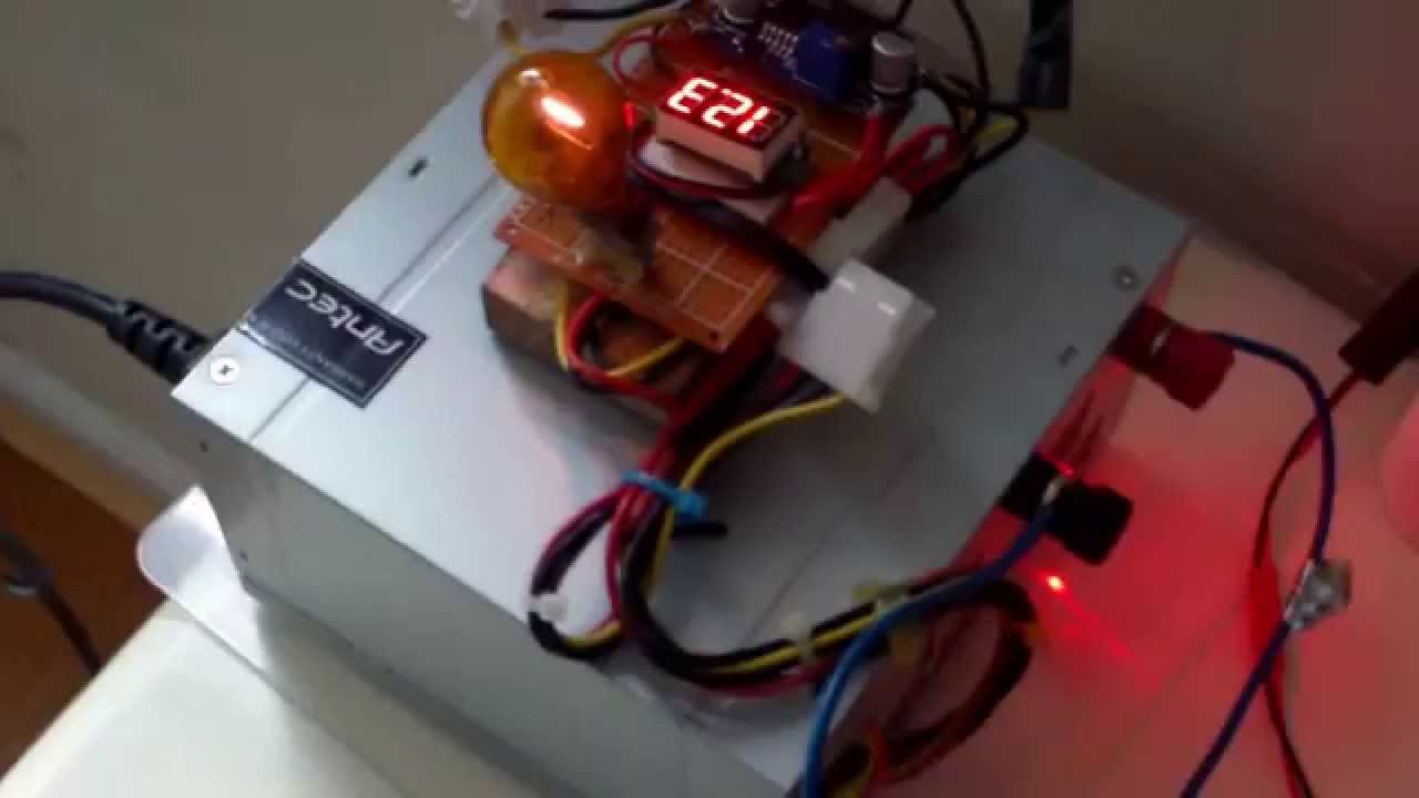 Converted PC Power Supply Wattage Consumption YouTube