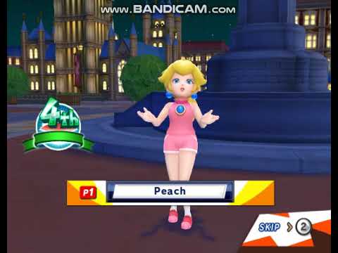 Mario And Sonic London 2012 Peach Losing Animation London Party