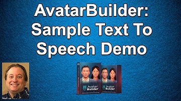 AvatarBuilder Example Video Made With Text To Speech Software [Avatar Builder]
