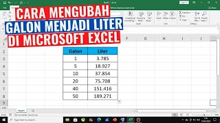 How to Convert Gallons to Liters in Excel screenshot 3