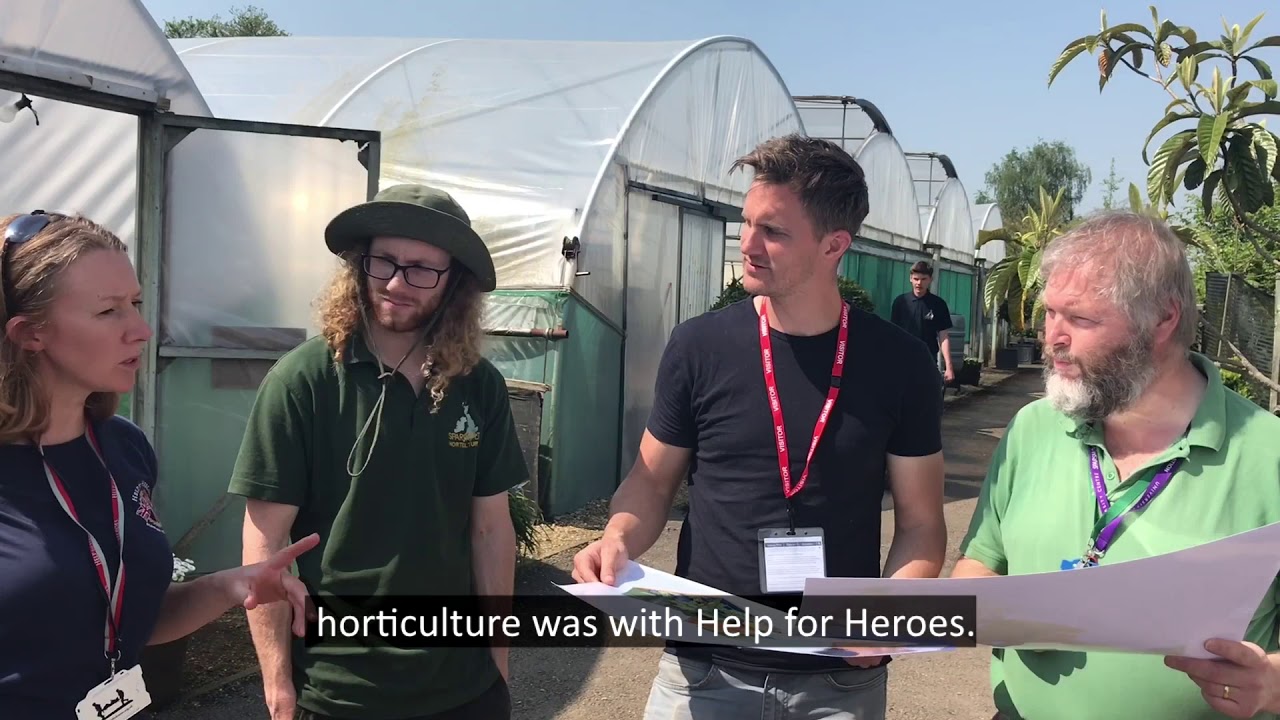 Matt Keightley visits Help for Heroes Chelsea Flower Show Project
