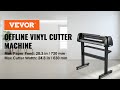 VEVOR Vinyl Cutter Machine With Floor Stand Vinyl Sign Cutting Plotter Starter Bundle Kit