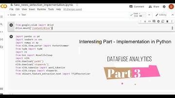 P3 | Python Implementation-Fake News Detection | Machine Learning | Data Science AI Problem Solving