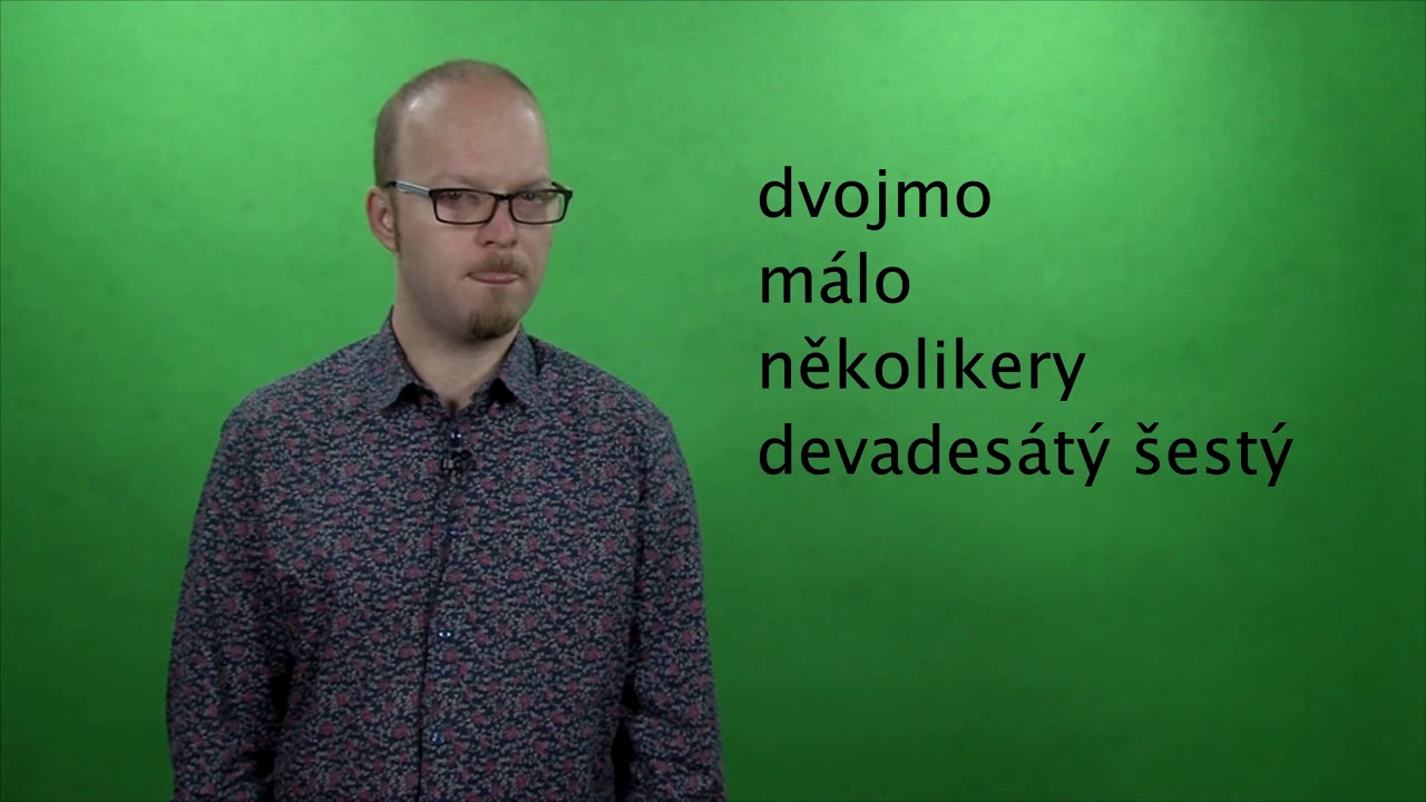 15 Morfologie: Zájmena, číslovky