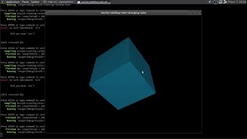 kiss3d: Rotating color changing cube