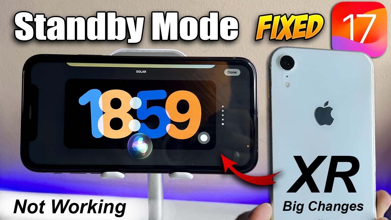 iOS 17 Standby Mode not working on iPhone XR - Fixed || Standby Mode ...