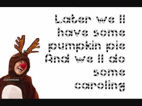 Rockin' Around The Christmas Tree- Hannah Montana (With Lyrics) - YouTube