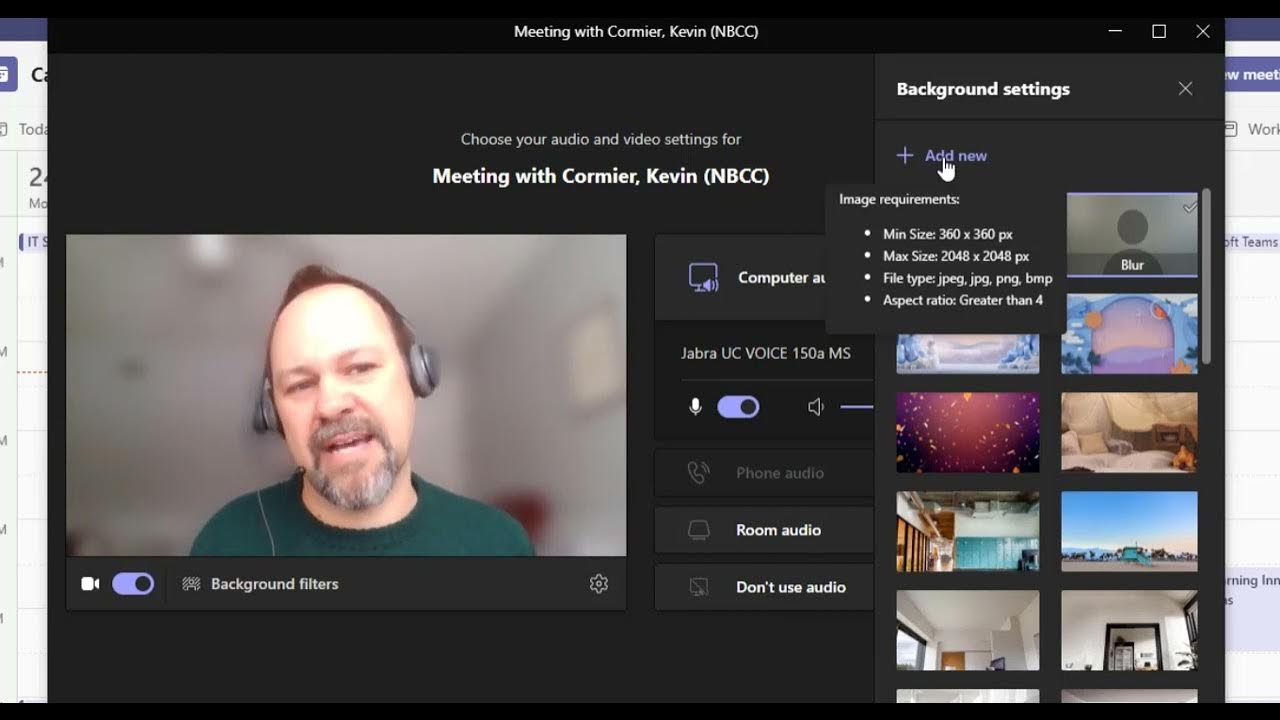 How To Apply Background Effect To Your Video In Microsoft Teams YouTube