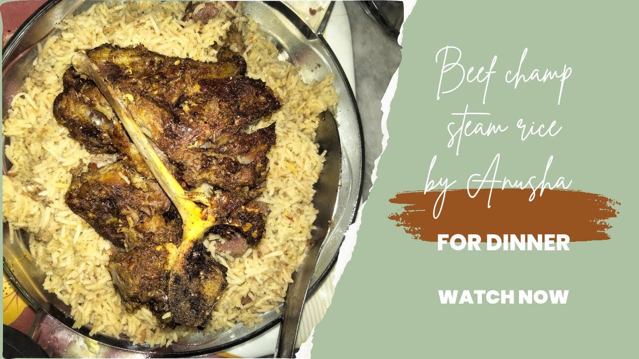 Steam Rast tasty beef steam rast rice | resturant style rice | steam champ roast ...