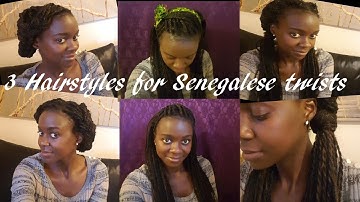 3 hairstyles for Senegalese twists