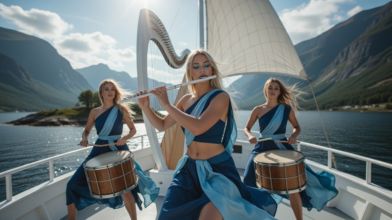 Seaborn | The Most Beautiful Nordic Celtic Folk | Harp, Drums & Violin & Flute
