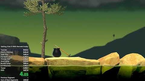 Getting over it bennett Foddy on low end pc || Getting over it speedrun