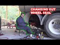 HOW TO: Big Country Changing Out Wheel Seals On Vac Truck! SHOULD I MAKE HIM HIS OWN CHANNEL???