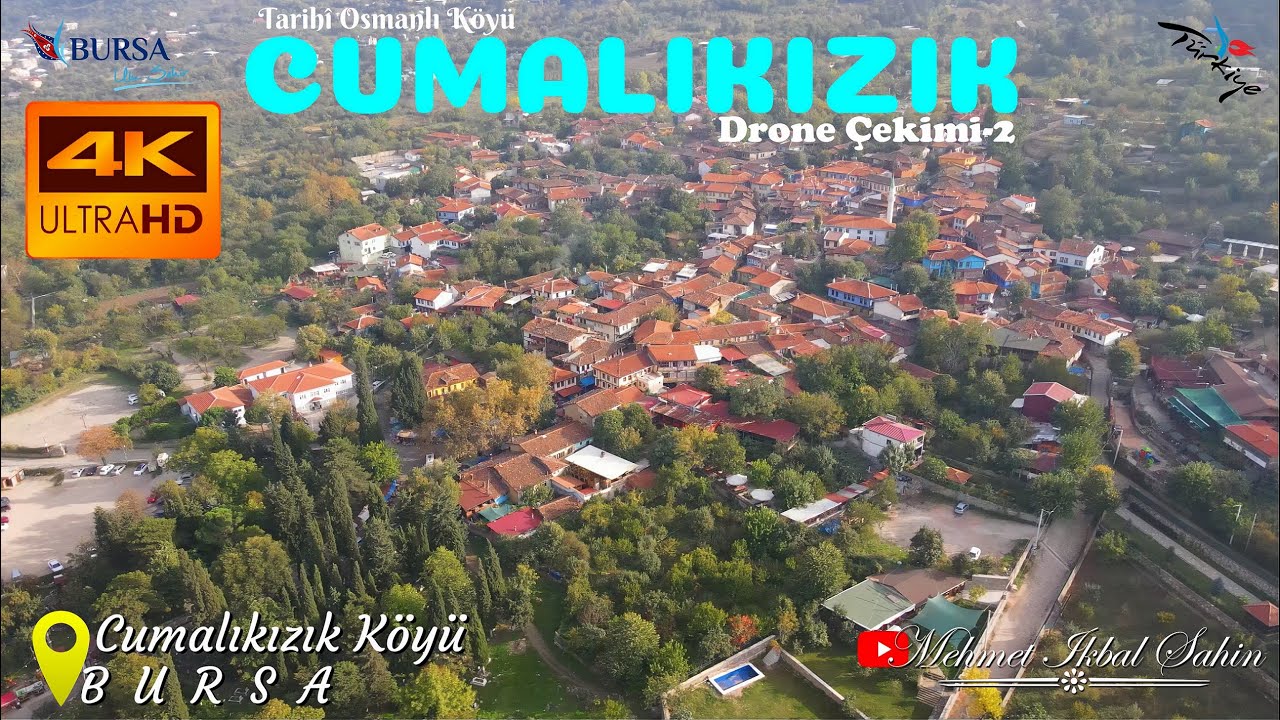 Cumalıkızık - BURSA'da Tarihî Osmanlı Köyü - Havadan 4K Drone Çekimi - 2 / 1.11.23