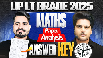 UP LT GRADE Maths Paper Analysis | Answer Key | Cutoff ? by Sachin Academy live 4:30pm