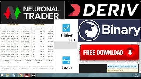 Barrier Higher Lower Binarytools Bot Neuronal Trader Platform Free Download