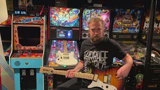 Eastwood Univox Hi-Flier Phase 4 left handed guitar review @BrewersArcade