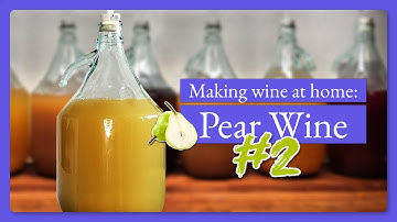 Making pear wine from store brought juice (Part 2)