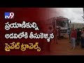 Illegal private bus abandons passengers in forest