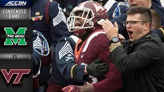 Virginia Tech Hokies Official NCAA Sport Dotts Magnet 2 Pack by Wincraft Marshall vs. Virginia Tech Condensed Game | 2018 ACC Football