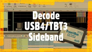 USB4/TBT3 Sideband (SB) Channel Decode (Live mode)  TB3016F Logic Analyzer  Acute Technology Inc.