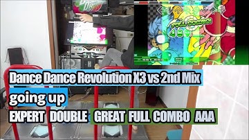 HN!! DDR X3 vs 2nd Mix  Going up DOUBLE EXPERT AAA FULL COMBO
