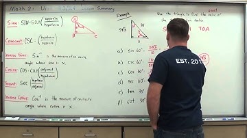 Integrated Math 2 Unit 8.3/8.4 Lesson Summary