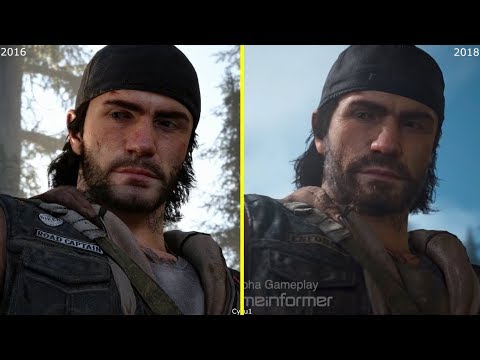 Days Gone E3 2016 vs 2018 Game Informer Demo Early Graphics Comparison