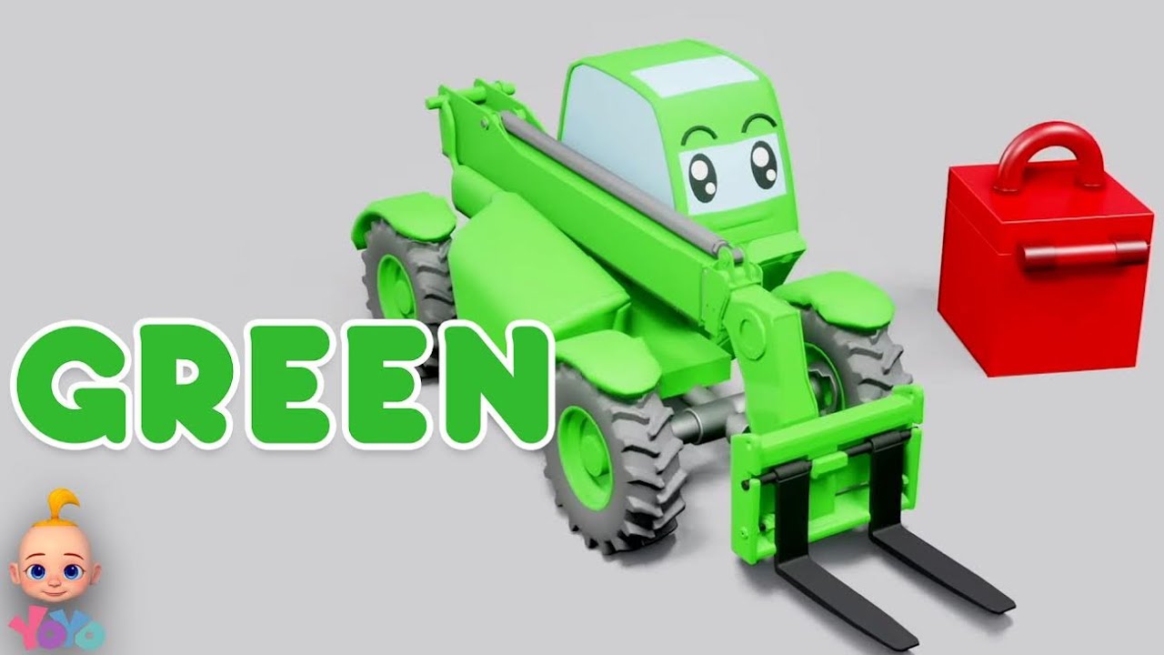 Construction Vehicle Race, बच्चों के लिए वीडियो, Digging Xylophone