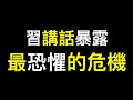 習近平講話暴露他最恐懼的危機，問題已無法逃避！