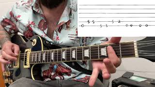 How to play the Straight Jacket Fitting guitar riff by Queens of the Stone Age (with Tabs)