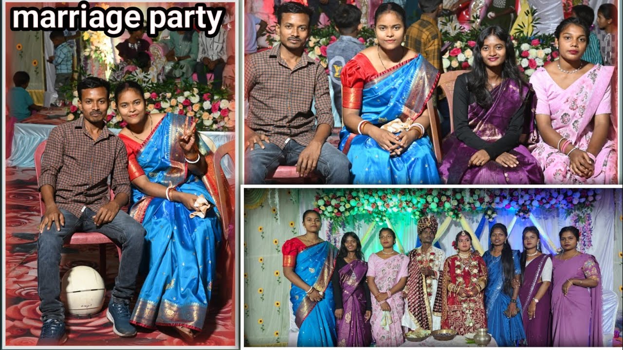 || Marriage party reception vidai complete🎉 ||YouTube Vlogs sadri nagpuri video Prashant Alisha vlog