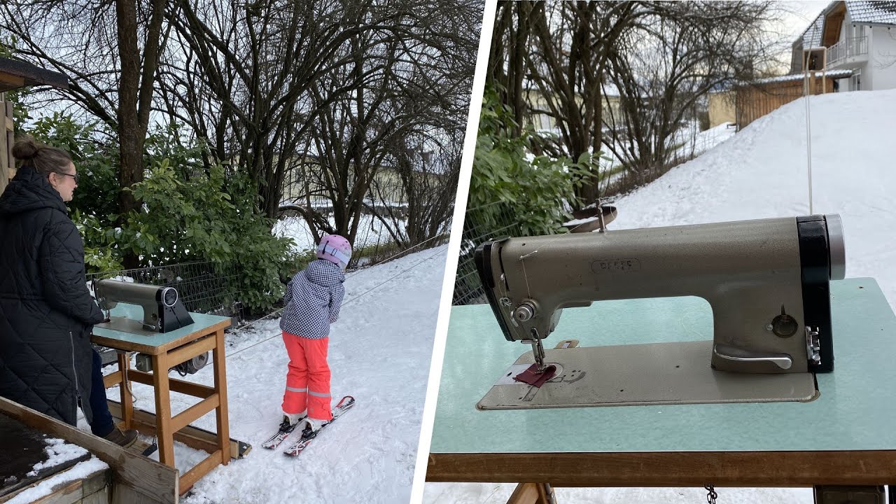 Aus Nähmaschine: Altacherin baute Schlepplift für ihre Tochter (6)