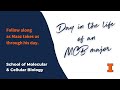 Day in the life a molecular and cellular biology major