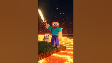 Epic Minecraft Short | Steve vs Giant Magma Cube