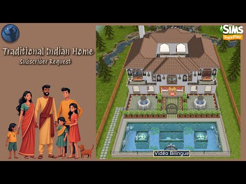 The Sims Freeplay - Traditional Indian House | Maison Traditionnelle Indienne | Speed build & tour