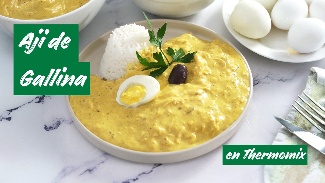Ají de Gallina Peruano en Thermomix | Receta Fácil y Cremosa
