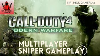 COD 4 Multiplayer Sniper only promod mp_poolday #1 | M®_Hell gameplay😊❤️