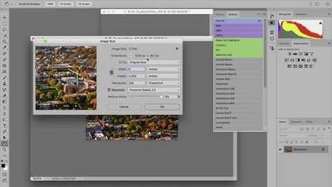 Photoshop Image Resize and Action Tutorial