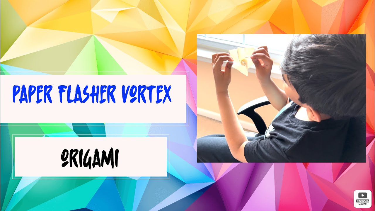 How to Make a Paper Flasher Vortex (ORIGAMI)