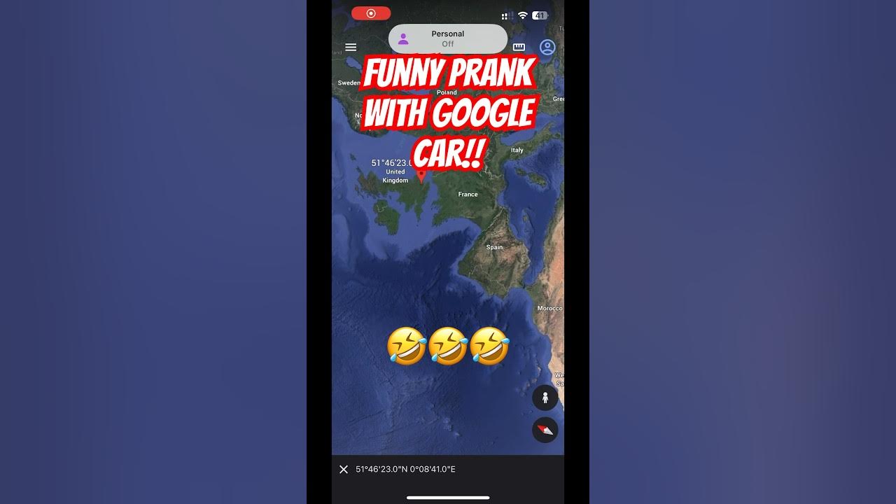 Funny Prank with Google Car Google Earth prank ytshorts YouTube