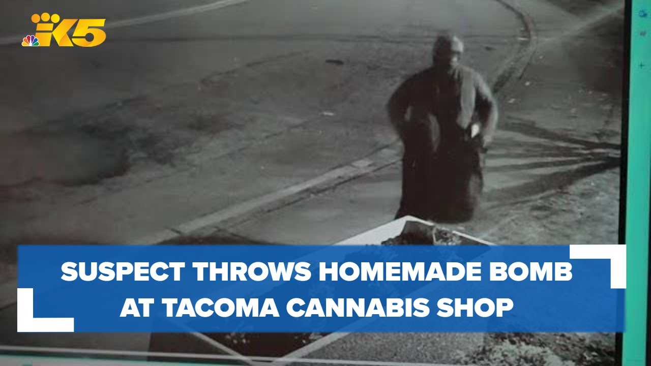 Suspect throws homemade bomb at Tacoma cannabis shop