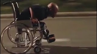 Bad Piggies theme to guy riding wheel chair