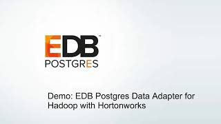 EDB Data Adapter for Hadoop