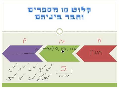 תכנות למתחילים - לולאת FOR (פיתרון תרגיל בתרשים זרימה)