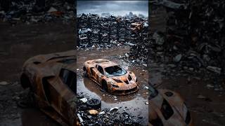 Ultimate Scrap to Supercar Transformation 🔥😱 | Rusty Junk Car Rebuilt into a Luxury Beast #shorts